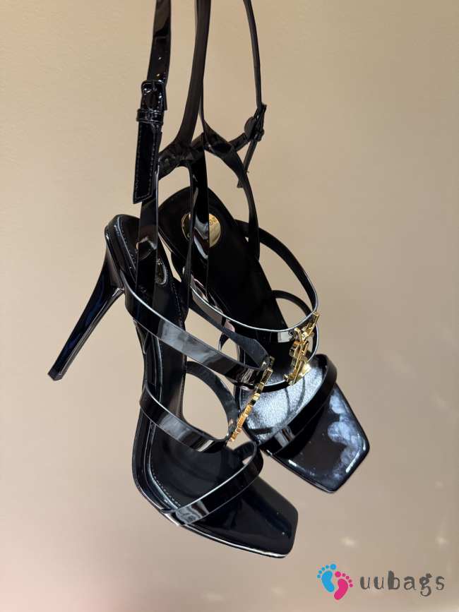 Uubags YSL high heel sandals in black 10.5cm - 1
