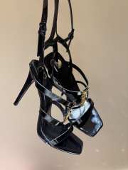 Uubags YSL high heel sandals in black 10.5cm - 1