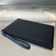 Uubags Bottega Veneta leather clutch bag in black 30x20cm - 5