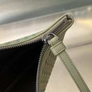 Uubags Bottega Veneta leather clutch bag in travertine 30x20cm - 4