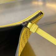 Uubags Bottega Veneta leather clutch bag in yellow 30x20cm - 4