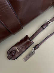 Uubags Prada medium leather tote bag in dark brown 32x15x21cm - 3