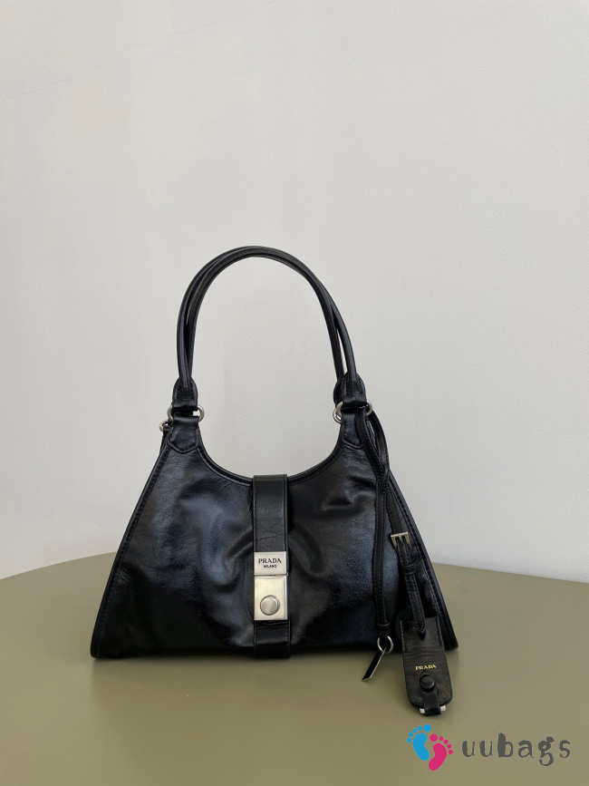 Uubags Prada medium leather tote bag in black 32x15x21cm - 1