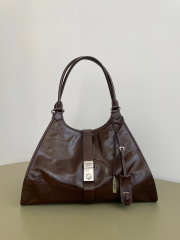 Uubags Prada large leather tote bag in dark brown 40x20x30cm - 1