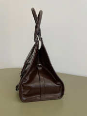 Uubags Prada large leather tote bag in dark brown 40x20x30cm - 5