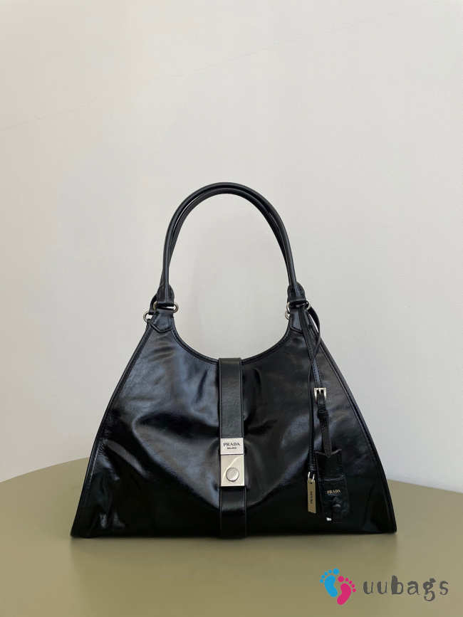 Uubags Prada large leather tote bag in black 40x20x30cm - 1