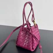 Uubags Bottega Veneta Parachute intrecciato leather bag in cinnabar 21x17x16.5cm - 5