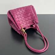 Uubags Bottega Veneta Parachute intrecciato leather bag in cinnabar 21x17x16.5cm - 4