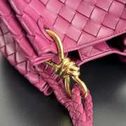 Uubags Bottega Veneta Parachute intrecciato leather bag in cinnabar 21x17x16.5cm - 2