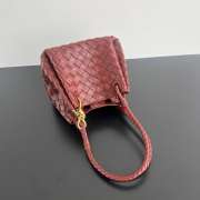 Uubags Bottega Veneta Parachute intrecciato leather bag in sapele 21x17x16.5cm - 5