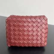 Uubags Bottega Veneta Parachute intrecciato leather bag in sapele 21x17x16.5cm - 3