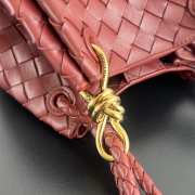 Uubags Bottega Veneta Parachute intrecciato leather bag in sapele 21x17x16.5cm - 2