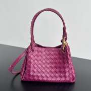 Uubags Bottega Veneta Parachute intrecciato leather bag in cinnabar 29.5x18.5x17.5cm - 1