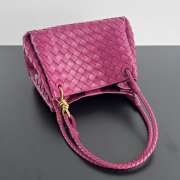 Uubags Bottega Veneta Parachute intrecciato leather bag in cinnabar 29.5x18.5x17.5cm - 5