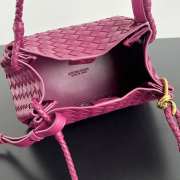 Uubags Bottega Veneta Parachute intrecciato leather bag in cinnabar 29.5x18.5x17.5cm - 3