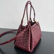 Uubags Bottega Veneta Parachute intrecciato leather bag in sapele 29.5x18.5x17.5cm - 6