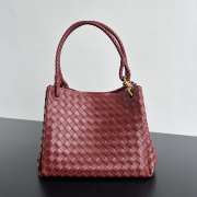 Uubags Bottega Veneta Large Parachute intrecciato leather bag in sapele 30x26x20cm - 1