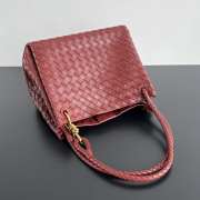 Uubags Bottega Veneta Large Parachute intrecciato leather bag in sapele 30x26x20cm - 4