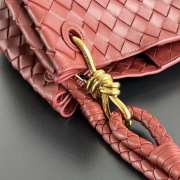 Uubags Bottega Veneta Large Parachute intrecciato leather bag in sapele 30x26x20cm - 6