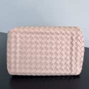 Uubags Bottega Veneta Large Parachute intrecciato leather bag in pink 30x26x20cm - 4