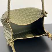 Uubags Bottega Veneta Large Parachute intrecciato leather bag in green 30x26x20cm - 6