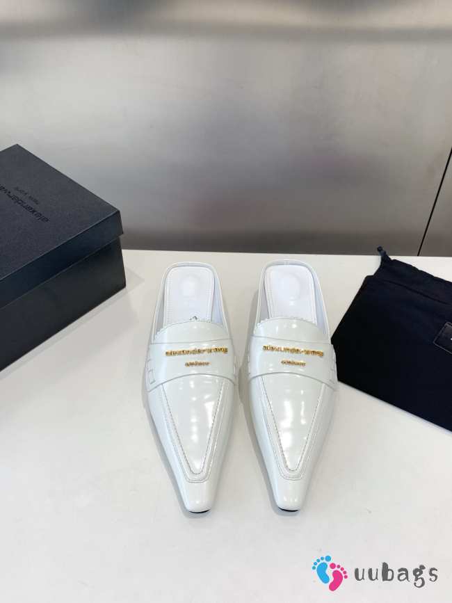 Uubags Alexander Wang Pointed Toe High Pump In White - 1