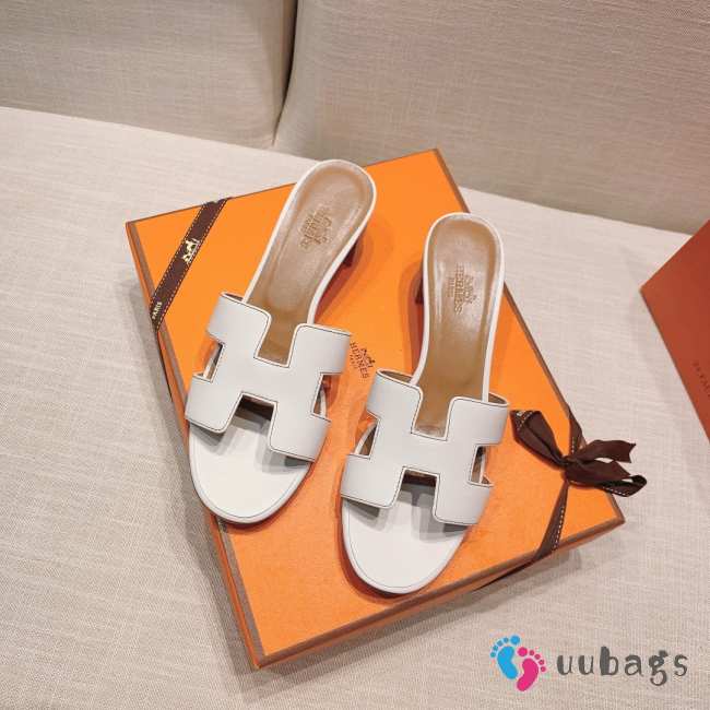 Uubags Hermes Oasis sandal white 5cm - 1