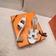 Uubags Hermes Oasis sandal white 5cm - 2