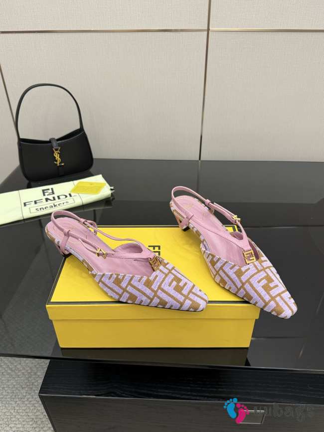 Uubags Fendi Cut Baguette Ankle Strap Pump 5cm 04 - 1