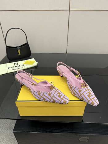 Uubags Fendi Cut Baguette Ankle Strap Pump 5cm 04