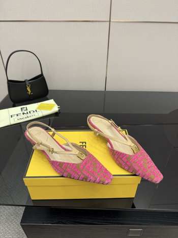 Uubags Fendi Cut Baguette Ankle Strap Pump 5cm 05