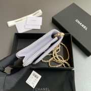 Uubags Chanel Classic Wallet With Strap Caviar & Gold-plated Metal Light Purple 20x13x3.5cm - 4