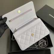 Uubags Chanel Classic Wallet With Strap Caviar & Light Gold-plated Metal Light Purple 20x13x3.5cm - 3