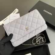 Uubags Chanel Classic Wallet With Strap Caviar & Light Gold-plated Metal Light Purple 20x13x3.5cm - 2