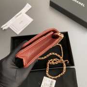 Uubags Chanel Classic Wallet With Strap Caviar & Light Gold-plated Metal Red 20x13x3.5cm - 2