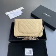 Uubags Chanel Classic Wallet With Strap Caviar & Light Gold-plated Metal Yellow 20x13x3.5cm - 6