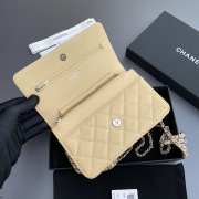 Uubags Chanel Classic Wallet With Strap Caviar & Light Gold-plated Metal Yellow 20x13x3.5cm - 2