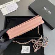Uubags Chanel Classic Wallet With Strap Caviar & Silver-plated Metal Pink 20x13x3.5cm - 3