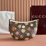 Uubags Gucci GG Supreme Le Pomme Medium Bag Beige Multicolor 30x22x5.5cm - 1