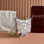 Uubags Gucci GG Supreme Le Pomme Medium Bag Beige Multicolor 30x22x5.5cm - 5