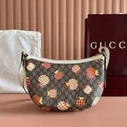 Uubags Gucci GG Supreme Le Pomme Medium Bag Beige Multicolor 30x22x5.5cm - 4