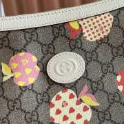 Uubags Gucci GG Supreme Le Pomme Medium Bag Beige Multicolor 30x22x5.5cm - 2
