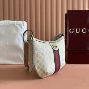 Uubags Gucci Ophidia Medium Bag In Light Beige GG Canvas 30x22x5.5cm - 2