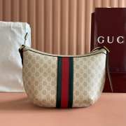 Uubags Gucci Ophidia Medium Bag In Light Beige GG Canvas 30x22x5.5cm - 3