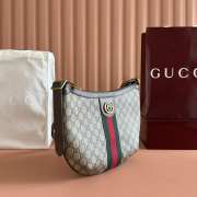 Uubags Gucci Ophidia Medium Bag In Brown/ Beige GG Canvas 30x22x5.5cm - 5