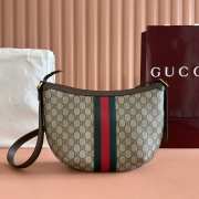 Uubags Gucci Ophidia Medium Bag In Brown/ Beige GG Canvas 30x22x5.5cm - 4