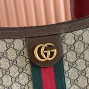Uubags Gucci Ophidia Medium Bag In Brown/ Beige GG Canvas 30x22x5.5cm - 2