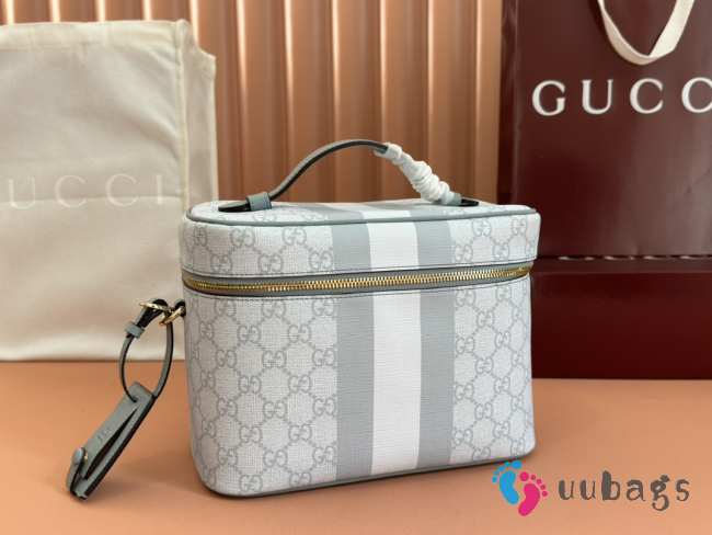 Uubags Gucci Ophidia Medium GG Canvas Travel Bag in Blue 25x17.5x15cm - 1