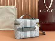 Uubags Gucci Ophidia Medium GG Canvas Travel Bag in Blue 25x17.5x15cm - 2