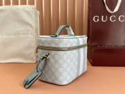 Uubags Gucci Ophidia Medium GG Canvas Travel Bag in Blue 25x17.5x15cm - 3